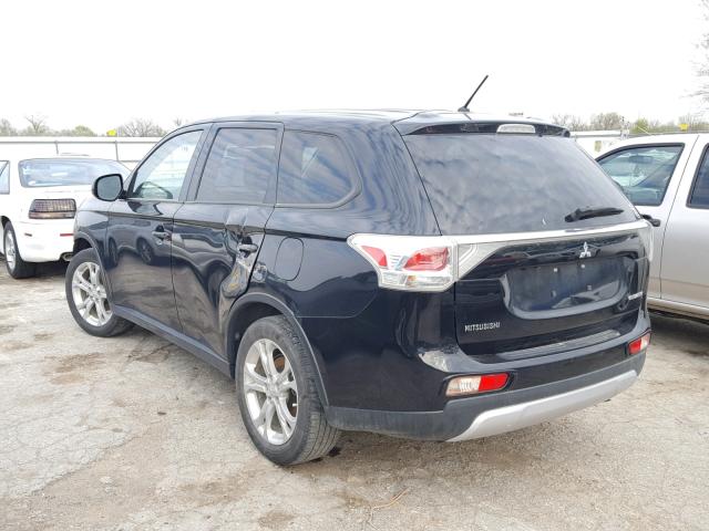 JA4AD3A37FZ001910 - 2015 MITSUBISHI OUTLANDER BLACK photo 3