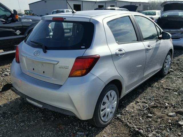 VNKKTUD31HA080398 - 2017 TOYOTA YARIS L SILVER photo 4