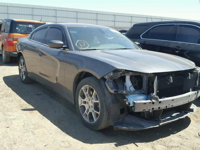 2C3CDXFG5FH806617 - 2015 DODGE CHARGER SE GRAY photo 1