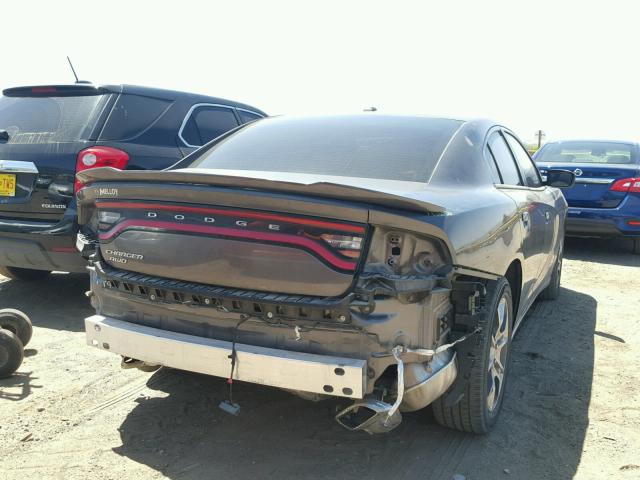 2C3CDXFG5FH806617 - 2015 DODGE CHARGER SE GRAY photo 4