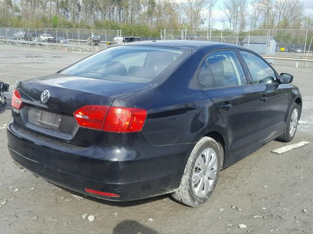 3VW2K7AJ0CM326978 - 2012 VOLKSWAGEN JETTA BASE 黑色 照片 4