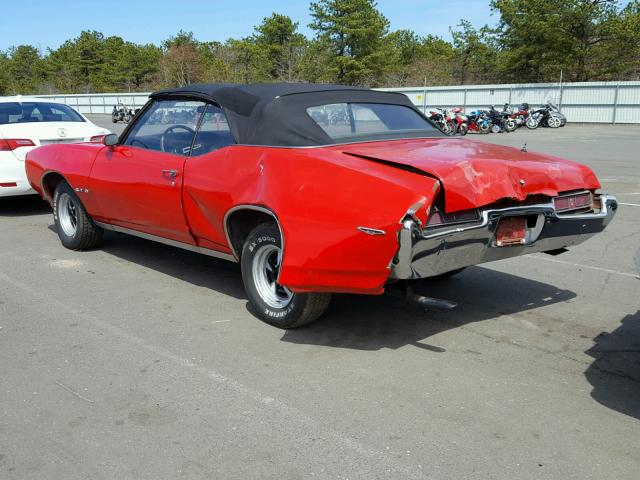 237679B608330 - 1969 PONTIAC GTO RED photo 3