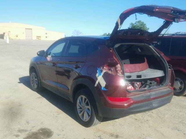 KM8J23A44GU107519 - 2016 HYUNDAI TUCSON SE RED photo 3