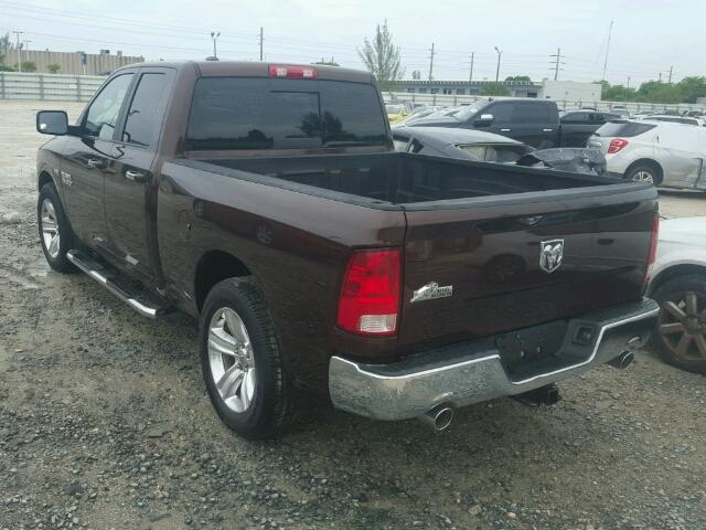 1C6RR6GTXES278181 - 2014 RAM RAM TRUCK BROWN photo 3