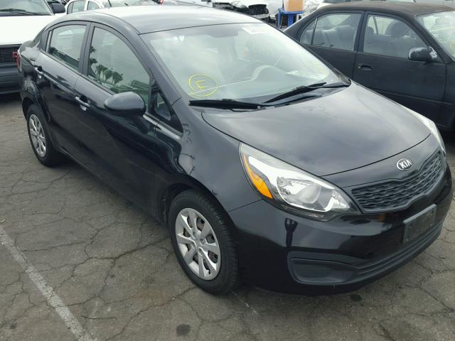 KNADM4A3XD6226438 - 2013 KIA RIO LX BLACK photo 1