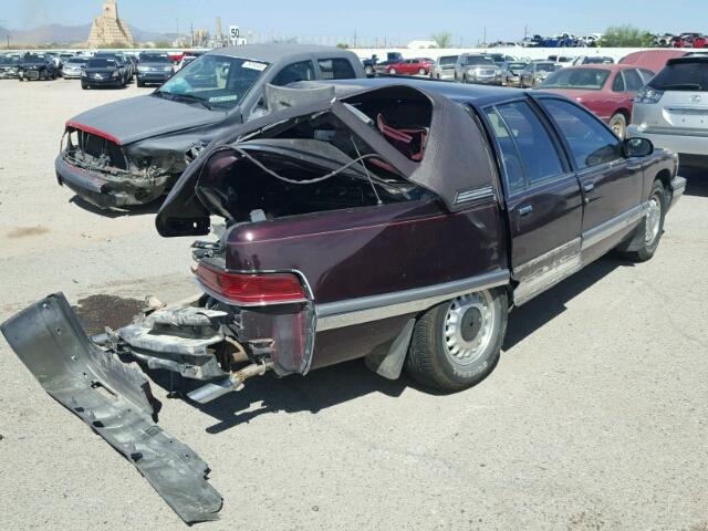 1G4BN52P9SR409142 - 1995 BUICK ROADMASTER PURPLE photo 4