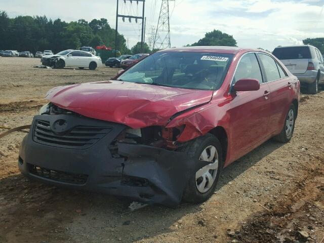 4T1BE46K98U230100 - 2008 TOYOTA CAMRY RED photo 2