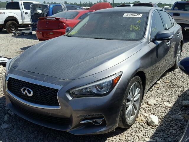 JN1BV7AP5FM331739 - 2015 INFINITI Q50 BASE Сірий фото 2