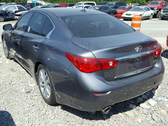 JN1BV7AP5FM331739 - 2015 INFINITI Q50 BASE Сірий фото 3