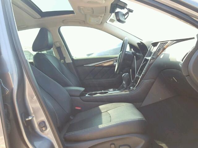 JN1BV7AP5FM331739 - 2015 INFINITI Q50 BASE Сірий фото 5