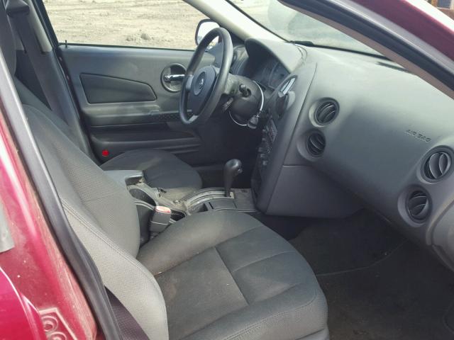 2G2WP522541358369 - 2004 PONTIAC GRAND PRIX MAROON photo 5