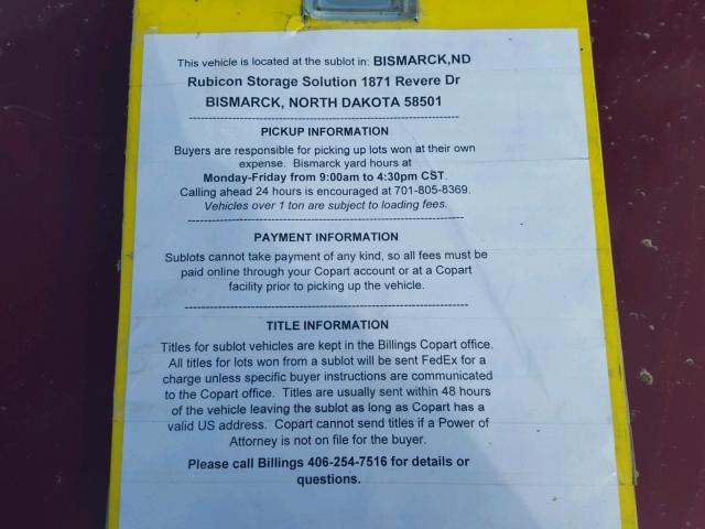 2G2WP522541358369 - 2004 PONTIAC GRAND PRIX MAROON photo 9