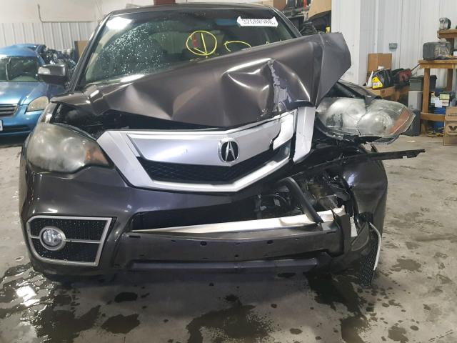 5J8TB2H2XAA001050 - 2010 ACURA RDX BLACK photo 9