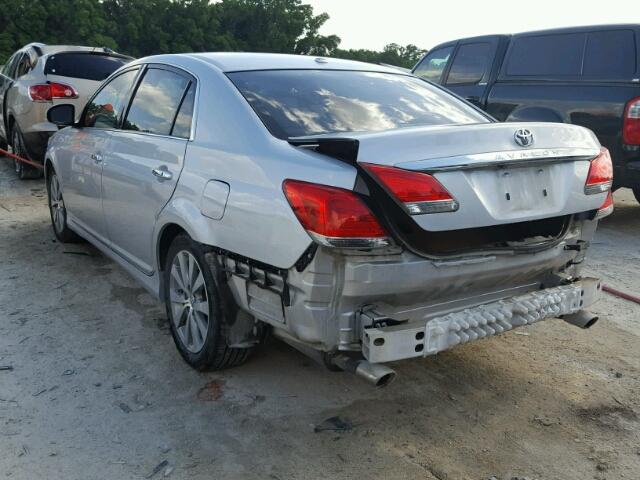 4T1BK3DB2BU437781 - 2011 TOYOTA AVALON BAS SILVER photo 3