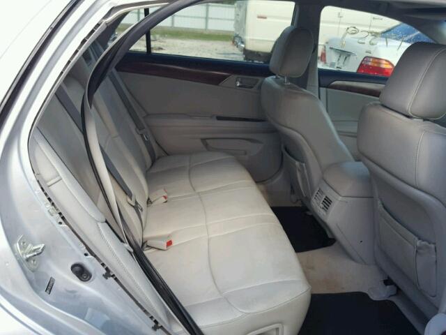 4T1BK3DB2BU437781 - 2011 TOYOTA AVALON BAS SILVER photo 6