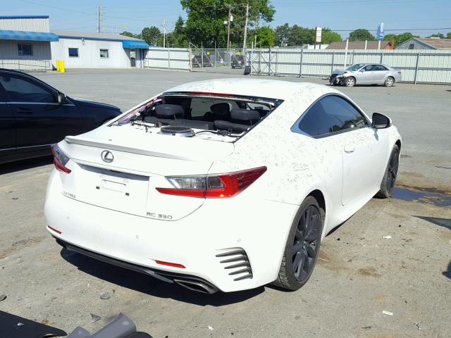 JTHHE5BC9F5007886 - 2015 LEXUS RC 350 WHITE photo 4