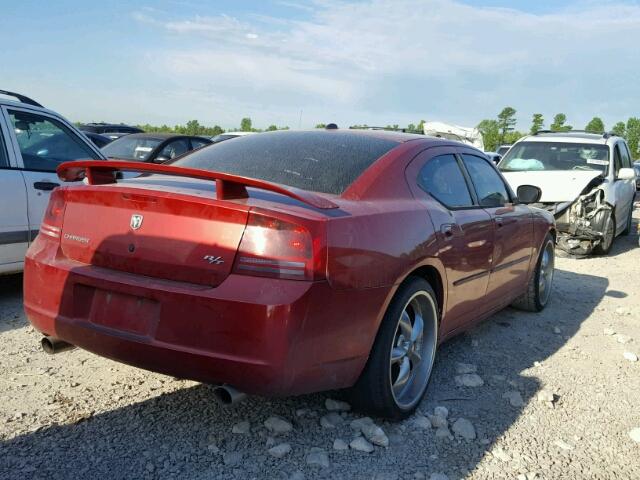 2B3KA53H16H172662 - 2006 DODGE CHARGER R/ MAROON photo 4