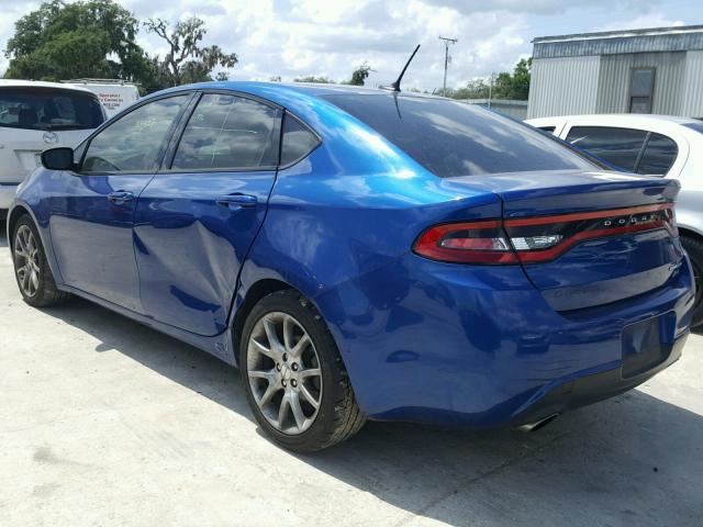 1C3CDFBB7ED683273 - 2014 DODGE DART SXT BLUE photo 3