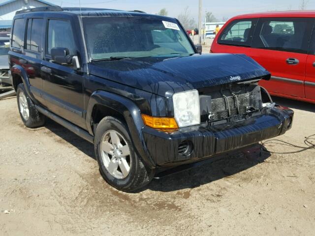 1J8HG48K46C338111 - 2006 JEEP COMMANDER BLACK photo 1