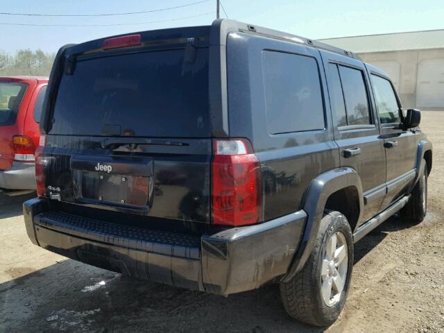 1J8HG48K46C338111 - 2006 JEEP COMMANDER BLACK photo 4