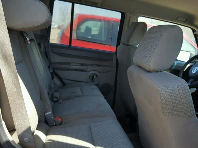 1J8HG48K46C338111 - 2006 JEEP COMMANDER BLACK photo 6