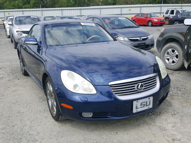 JTHFN48Y930035684 - 2003 LEXUS SC 430 BLUE photo 1