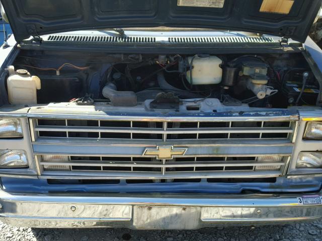 2GBEG25H9F4163290 - 1985 CHEVROLET G20 BLUE photo 7