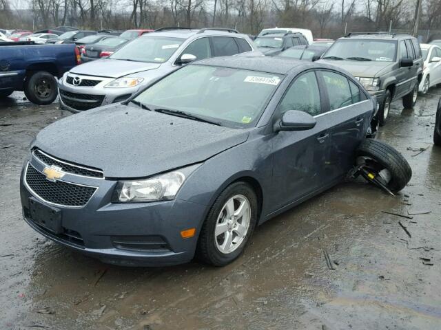 1G1PC5SB4D7190229 - 2013 CHEVROLET CRUZE LT GRAY photo 2