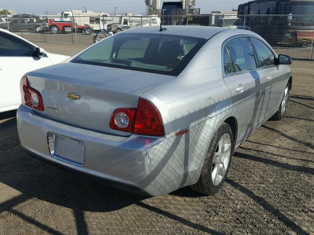 1G1ZB5EB8A4119491 - 2010 CHEVROLET MALIBU LS ვერცხლისფერი ფოტო 4