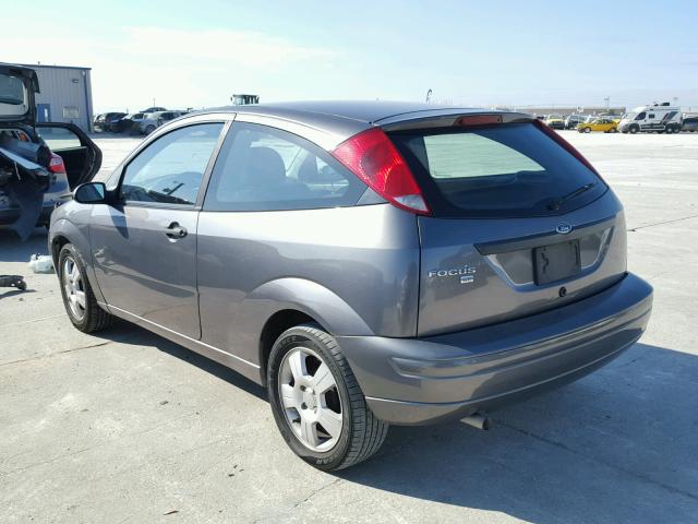 1FAFP31N37W170416 - 2007 FORD FOCUS ZX3 GRAY photo 3