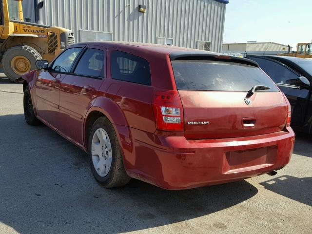 2D4FV47T06H414440 - 2006 DODGE MAGNUM SE BURGUNDY photo 3