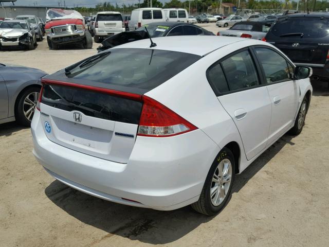 JHMZE2H71AS043014 - 2010 HONDA INSIGHT EX WHITE photo 4