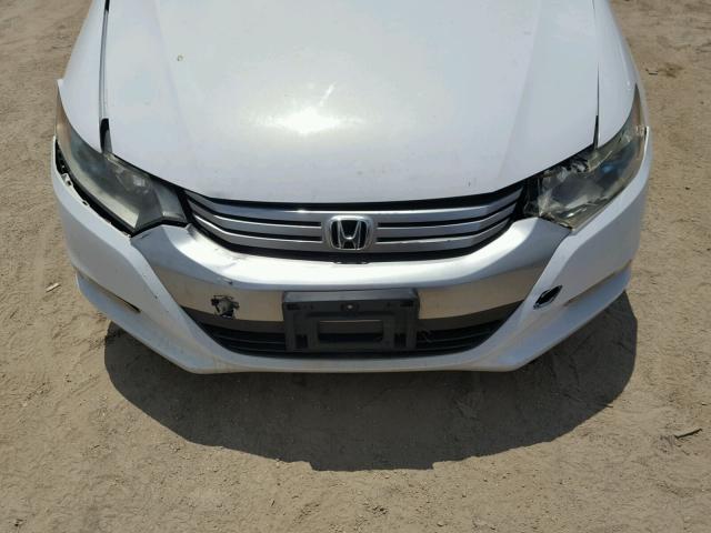 JHMZE2H71AS043014 - 2010 HONDA INSIGHT EX WHITE photo 9