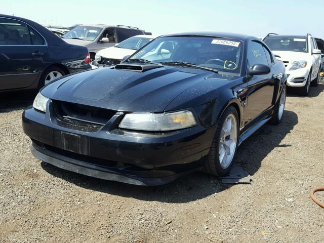 1FAFP42R03F393014 - 2003 FORD MUSTANG MA BLACK photo 2