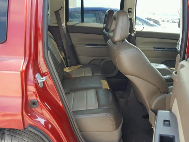 1J8FT48W57D336496 - 2007 JEEP PATRIOT LI RED photo 6