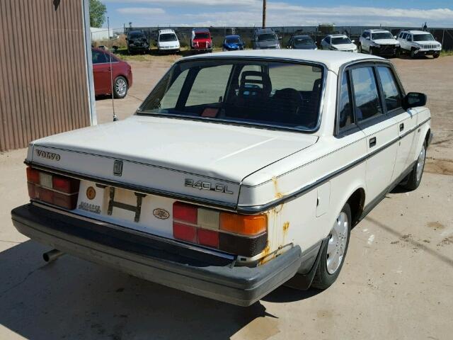 YV1AX8842G1209664 - 1986 VOLVO 244 DL WHITE photo 4