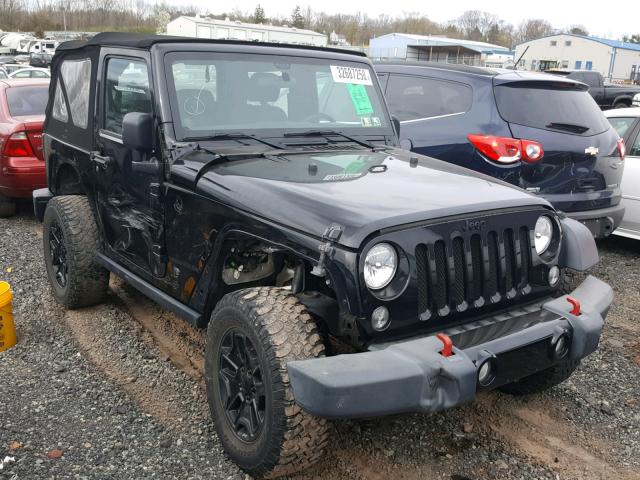 1C4AJWAG7EL214487 - 2014 JEEP WRANGLER S BLACK photo 1