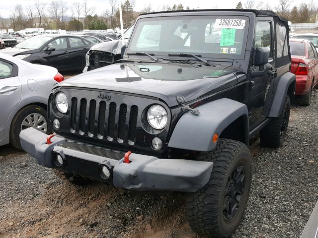1C4AJWAG7EL214487 - 2014 JEEP WRANGLER S BLACK photo 2