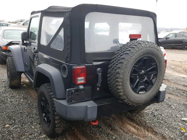 1C4AJWAG7EL214487 - 2014 JEEP WRANGLER S BLACK photo 3