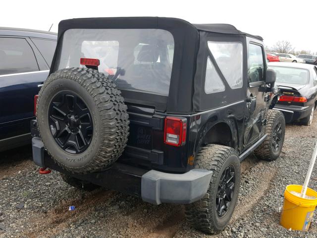 1C4AJWAG7EL214487 - 2014 JEEP WRANGLER S BLACK photo 4