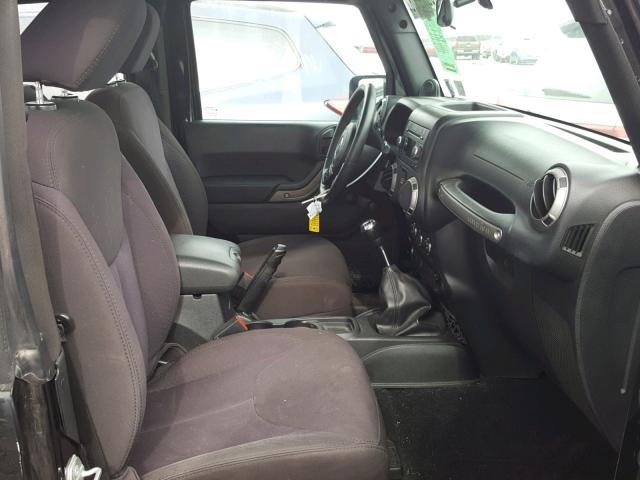 1C4AJWAG7EL214487 - 2014 JEEP WRANGLER S BLACK photo 5