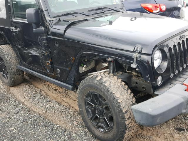 1C4AJWAG7EL214487 - 2014 JEEP WRANGLER S BLACK photo 9