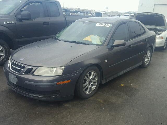 YS3FB49S751003472 - 2004 SAAB 9-3 2.0T GRAY photo 2