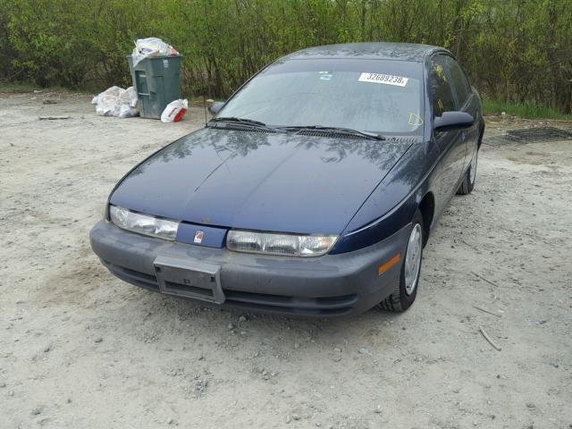 1G8ZF5280XZ213830 - 1999 SATURN SL BLUE photo 2