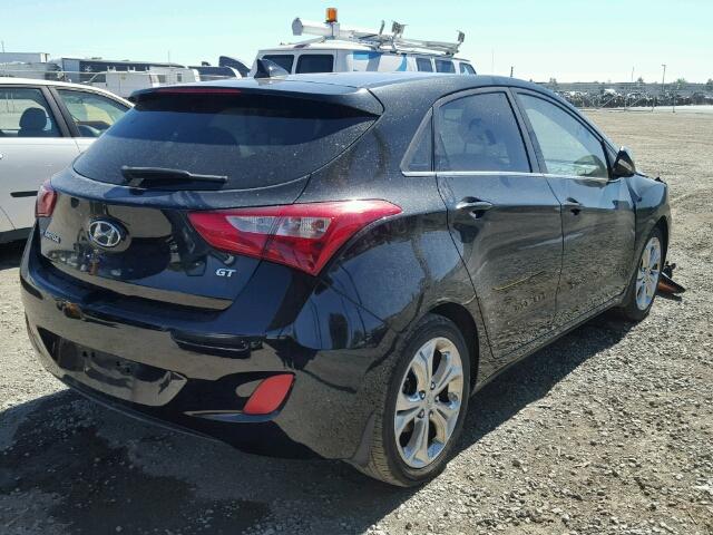 KMHD35LE3DU063567 - 2013 HYUNDAI ELANTRA GT BLACK photo 4