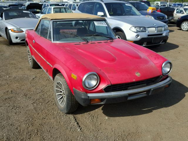 124CS000165906 - 1981 FIAT SPIDER RED photo 1