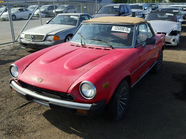 124CS000165906 - 1981 FIAT SPIDER RED photo 2