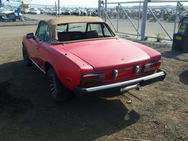 124CS000165906 - 1981 FIAT SPIDER RED photo 3