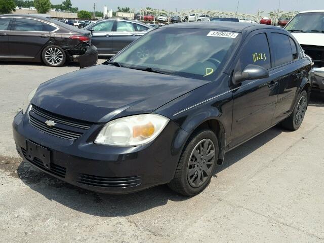 1G1AD5F5XA7177181 - 2010 CHEVROLET COBALT 1LT BLACK photo 2