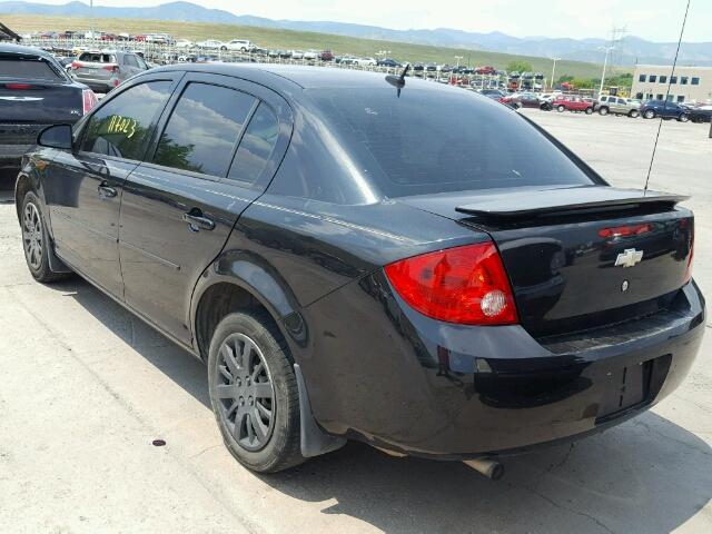 1G1AD5F5XA7177181 - 2010 CHEVROLET COBALT 1LT BLACK photo 3